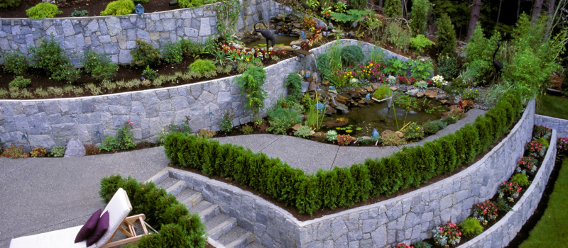 prevent dirt and erosion with retaining walls